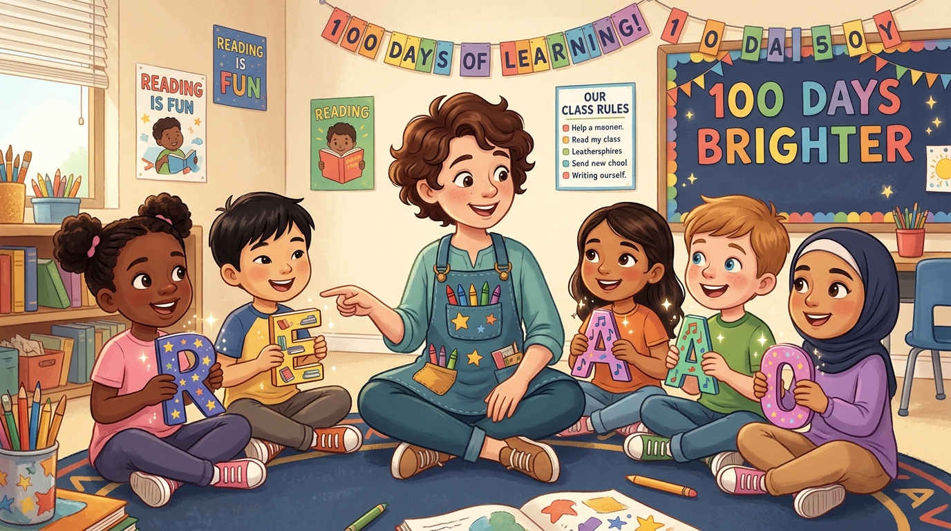 100th Day of School Celebration Letter Ideas - Illustration section 1