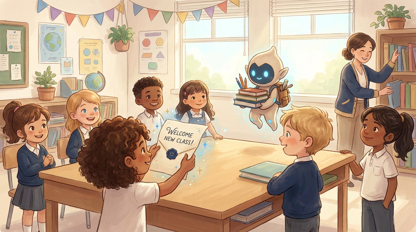 Back to School Anxiety Letter from Magical Friend - Illustration section 2