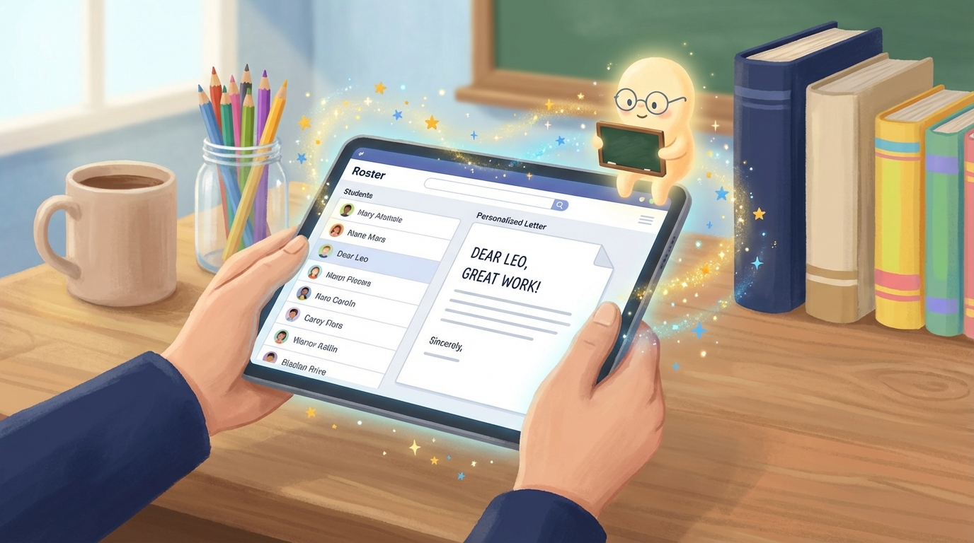 Bulk Letter Generation for Classroom Celebrations Guide - Illustration section 1