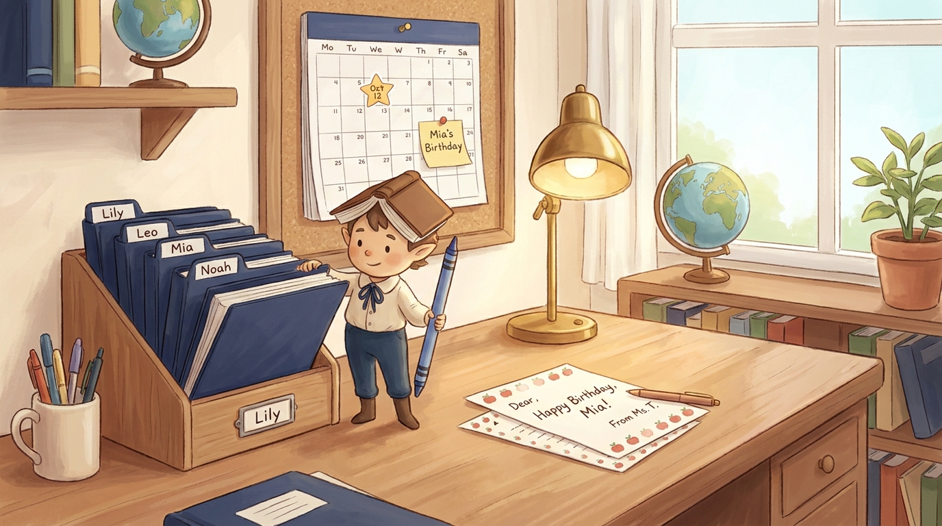 Classroom Birthday Letter Traditions Teachers Love - Illustration section 1