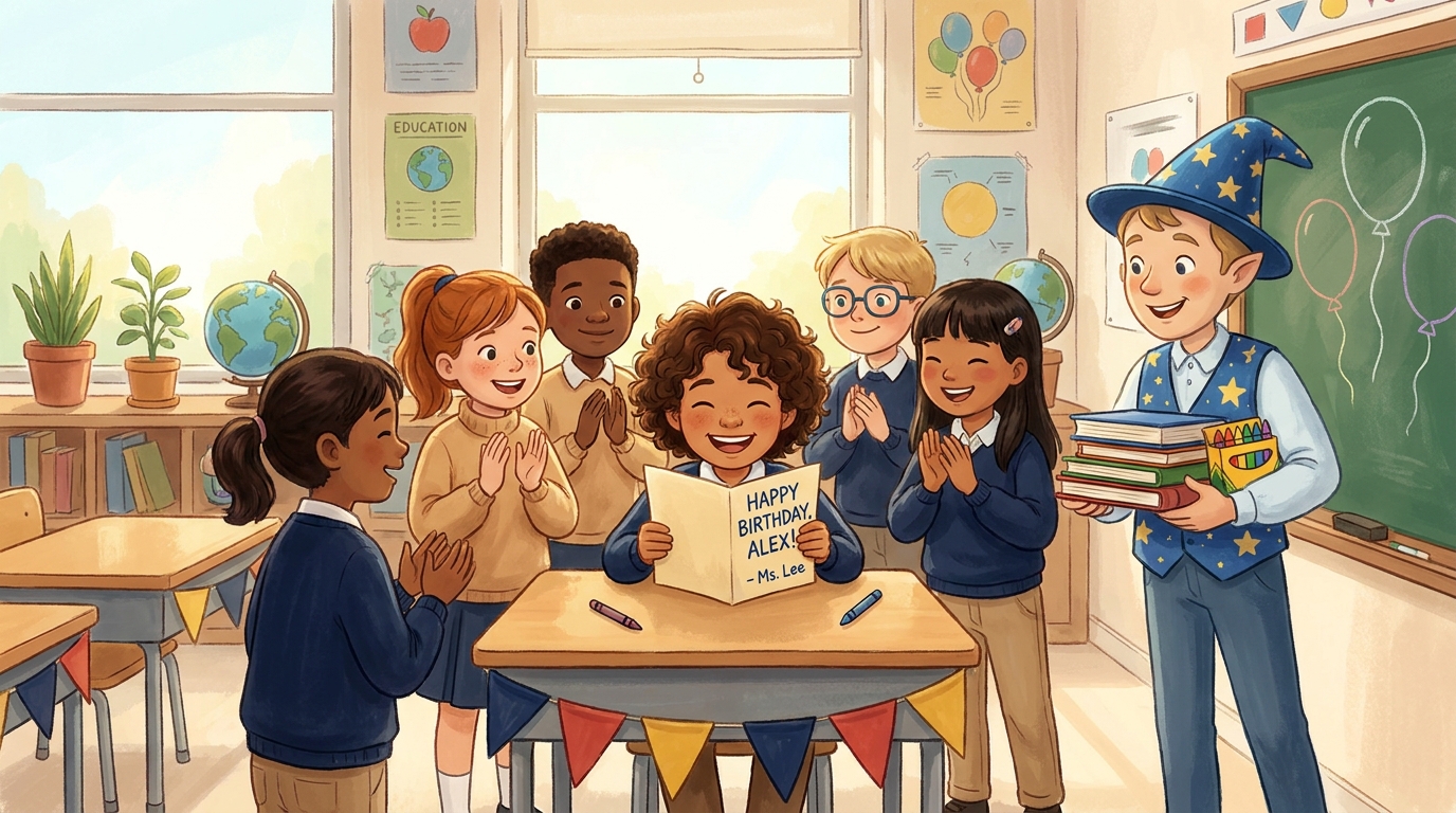 Classroom Birthday Letter Traditions Teachers Love - Illustration section 2