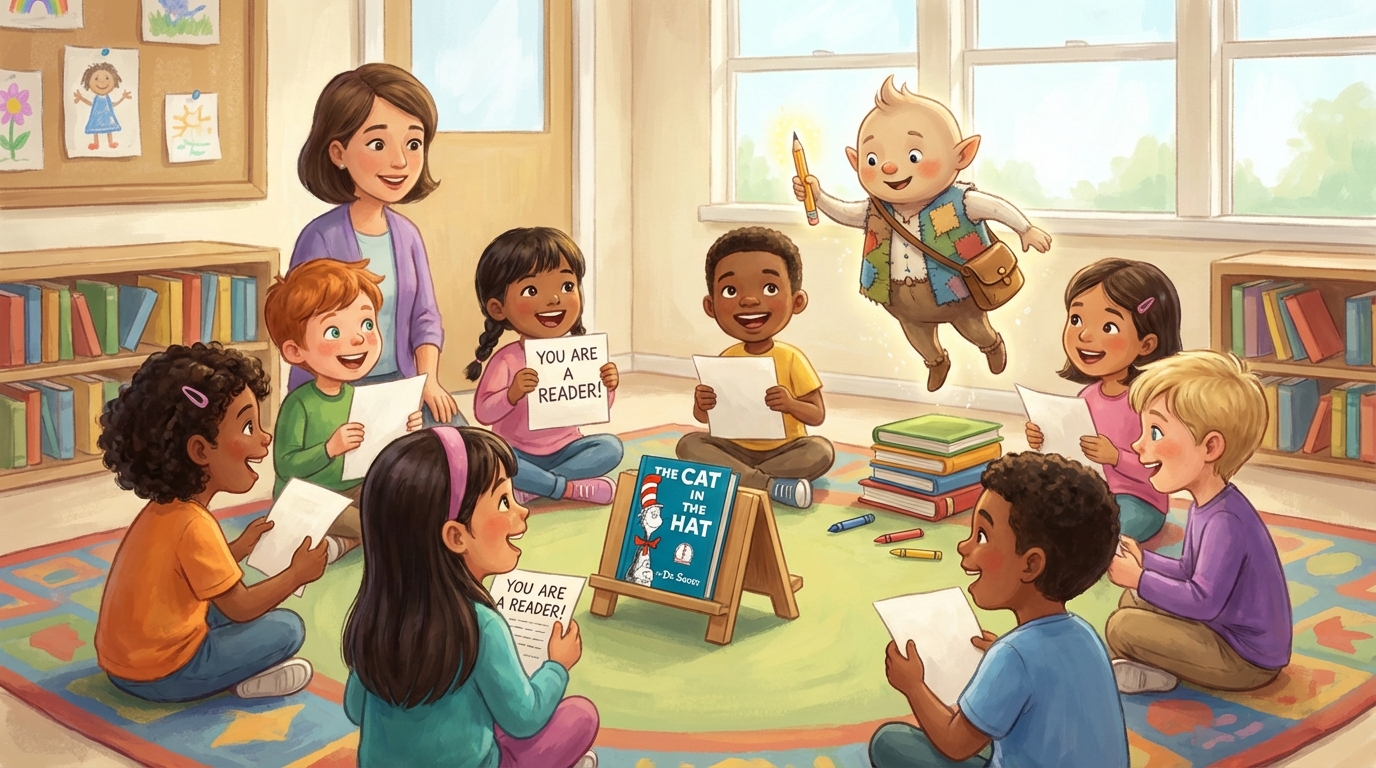 Dr Seuss Day Letters from Cat in the Hat for Students - Illustration section 1