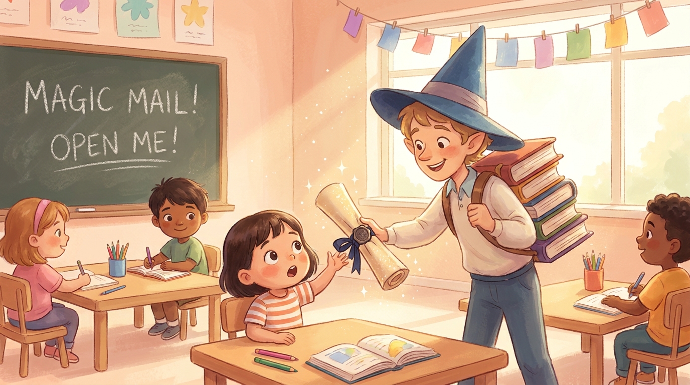 Kindergarten First Day Letter from Fairy Guide - Illustration section 1