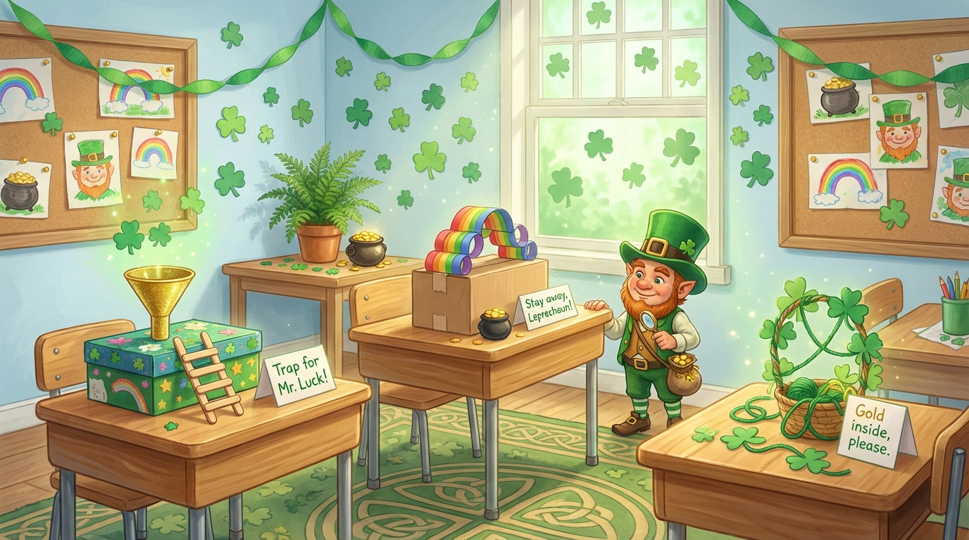Leprechaun Trap Letter Responses for Magical Mornings - Illustration section 1