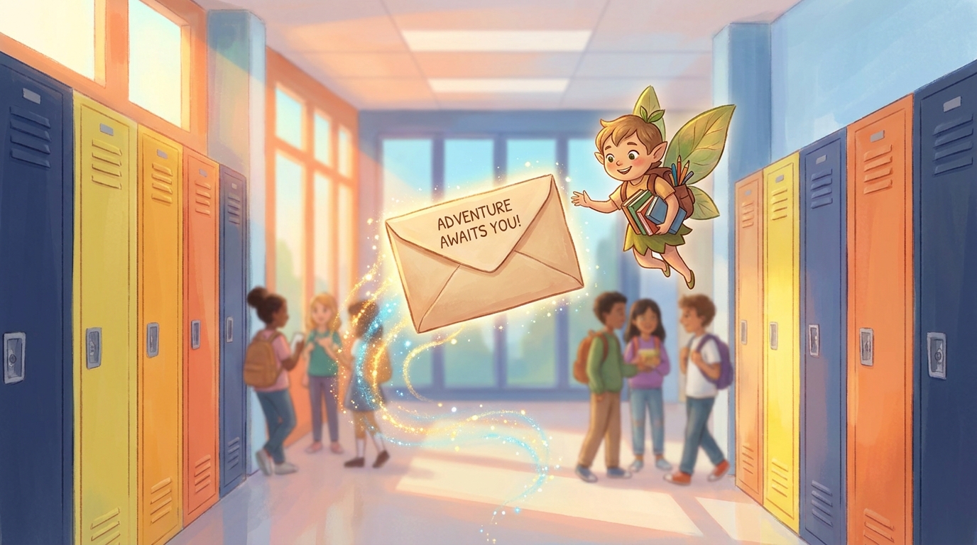 Writing Middle School Transition Encouragement Letters - Featured illustration for The Magic Letter Box