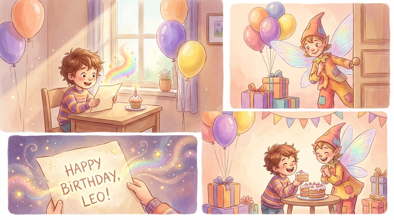 Personalized Birthday Fairy Letters by Age Guide - Illustration section 1