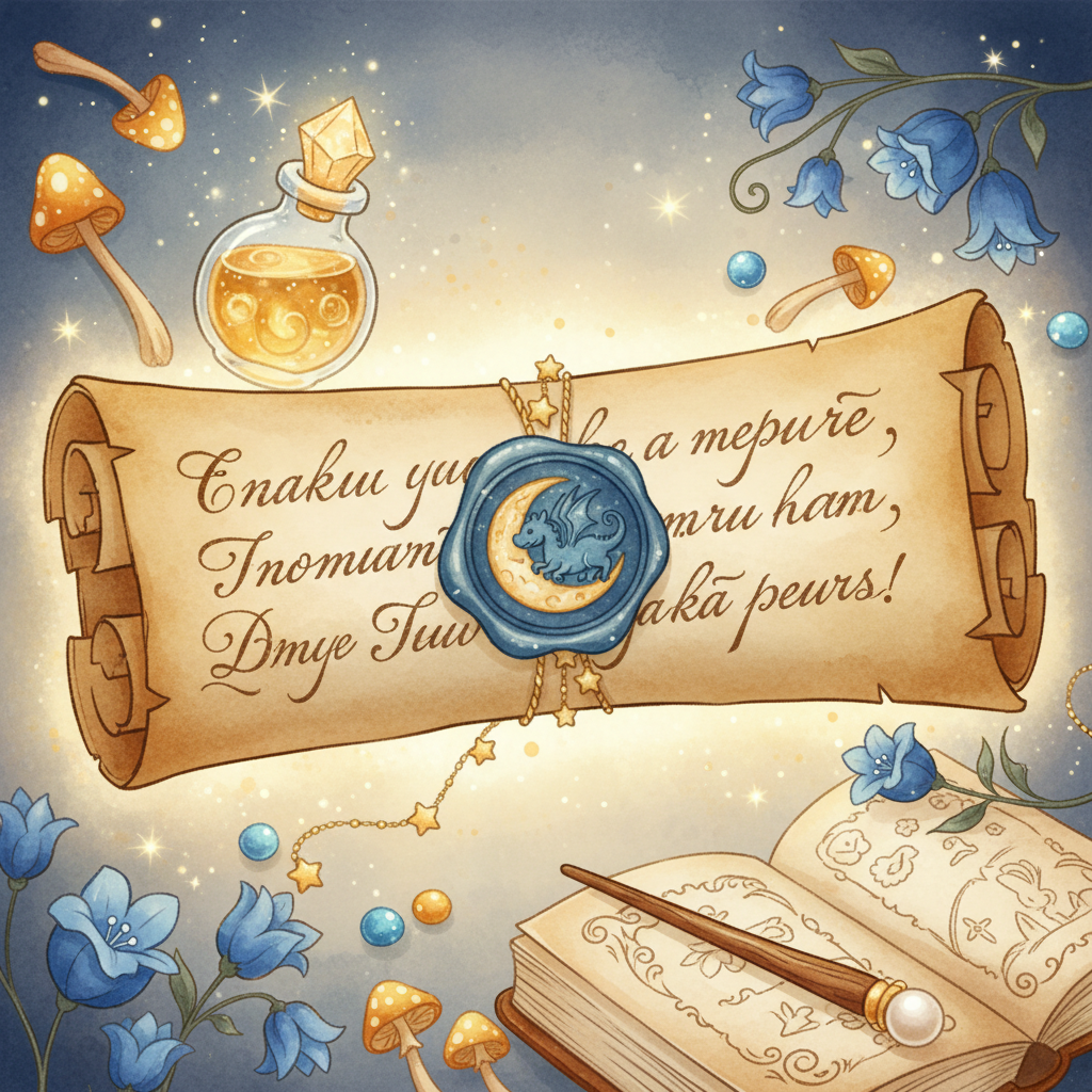 Personalized magical letter example from magical character - Illustration for Personalized Student Letters from Class Mascot: A Guide