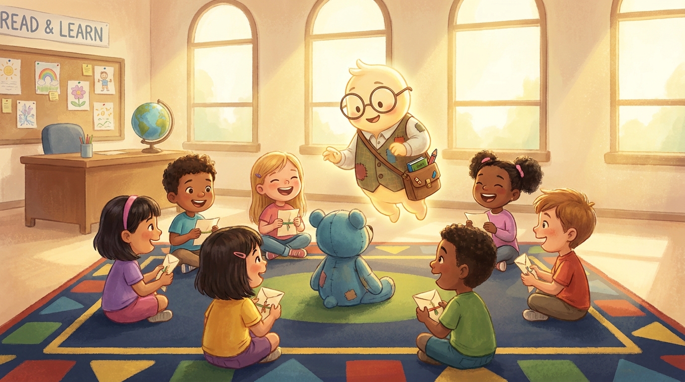 Personalized Student Letters from Class Mascot - Illustration section 1