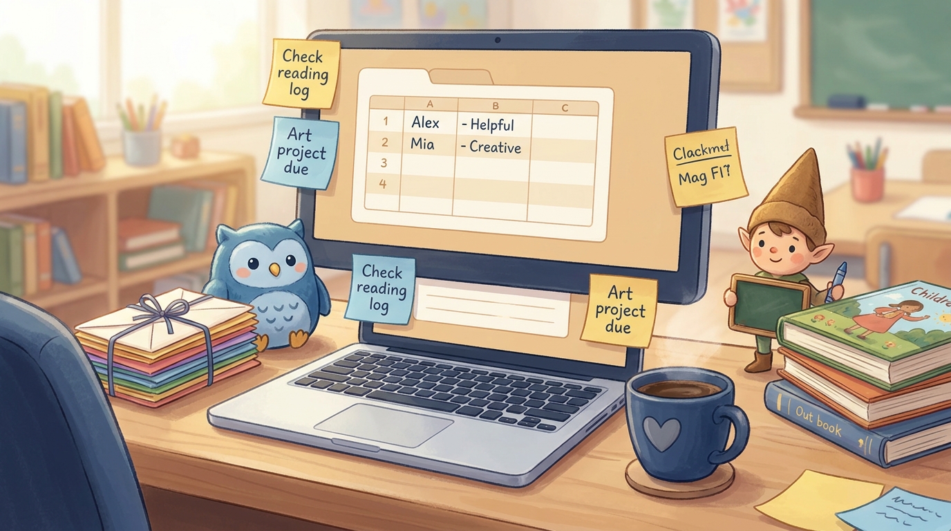 Personalized Student Letters from Class Mascot - Illustration section 2