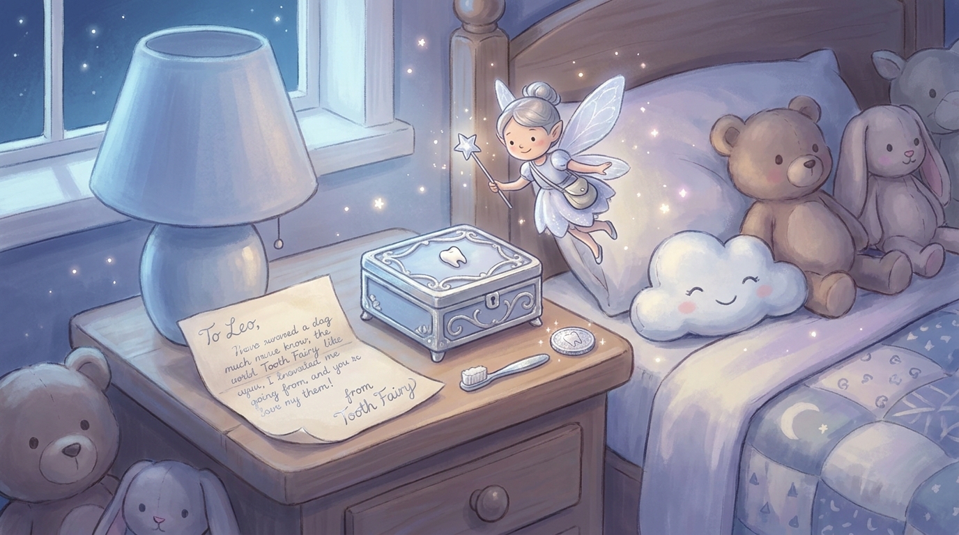 Tooth Fairy Letter for Scared Child: Calming Tips - Illustration section 1