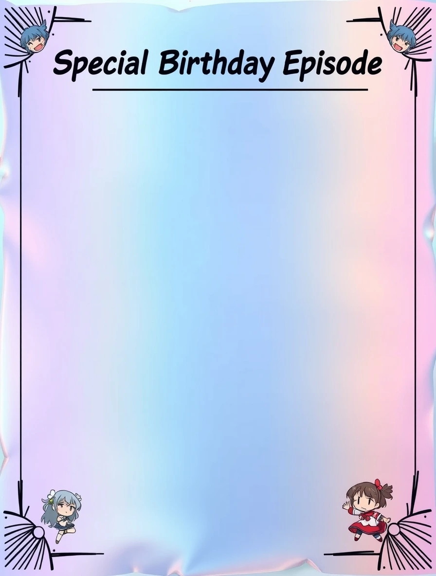 Anime Character Special Birthday Episode — Birthday Letter template