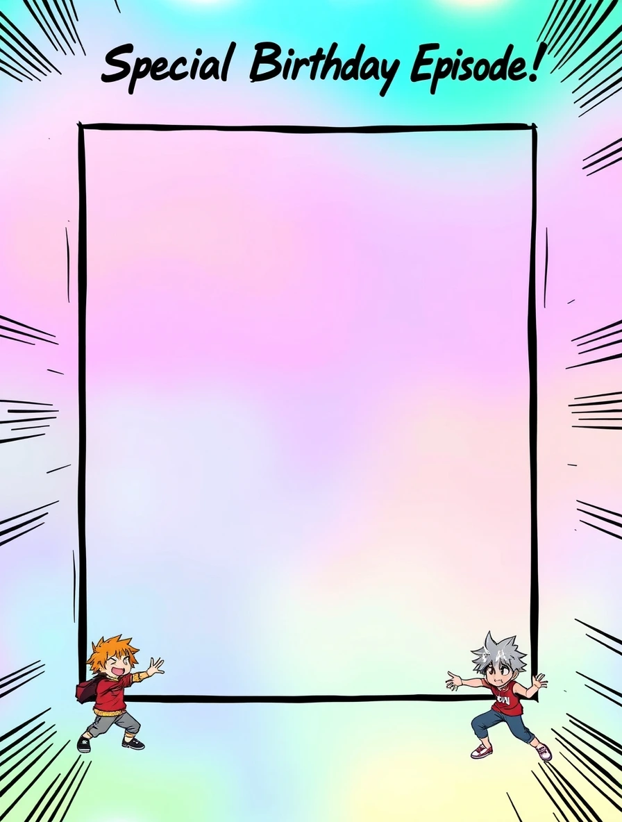 Bright Frame Birthday Adventure — Birthday Letter template