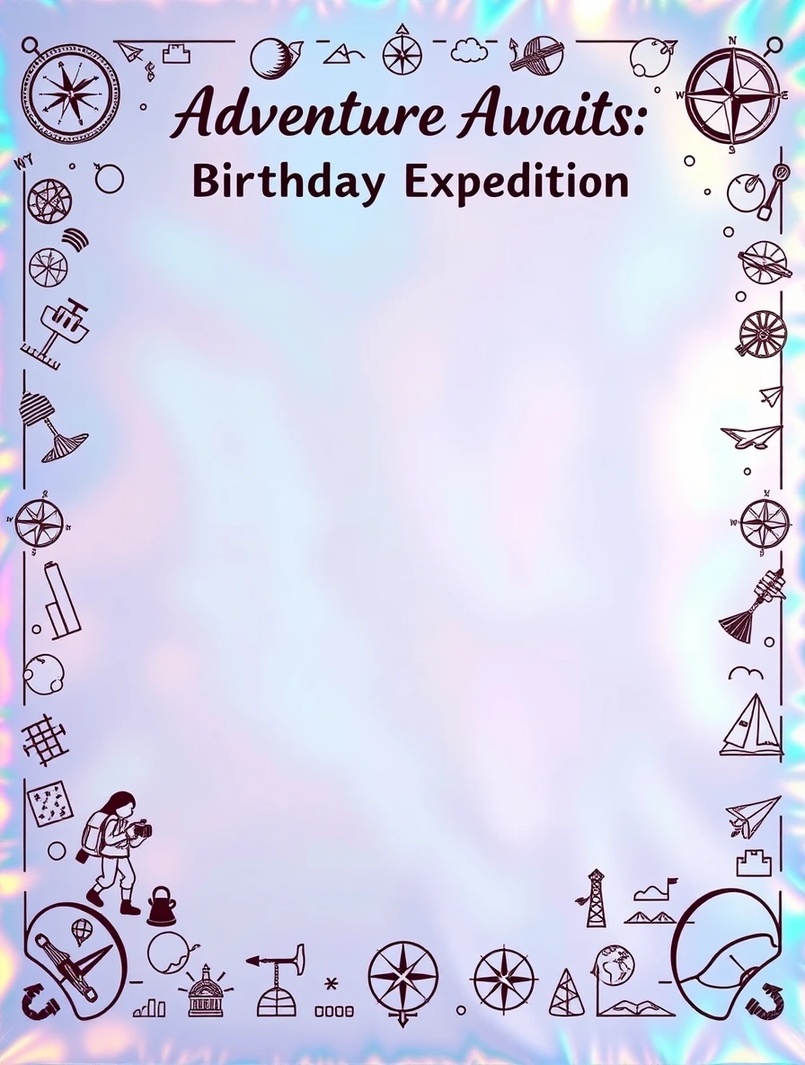 Explorer's Map Birthday Adventure — Birthday Letter template