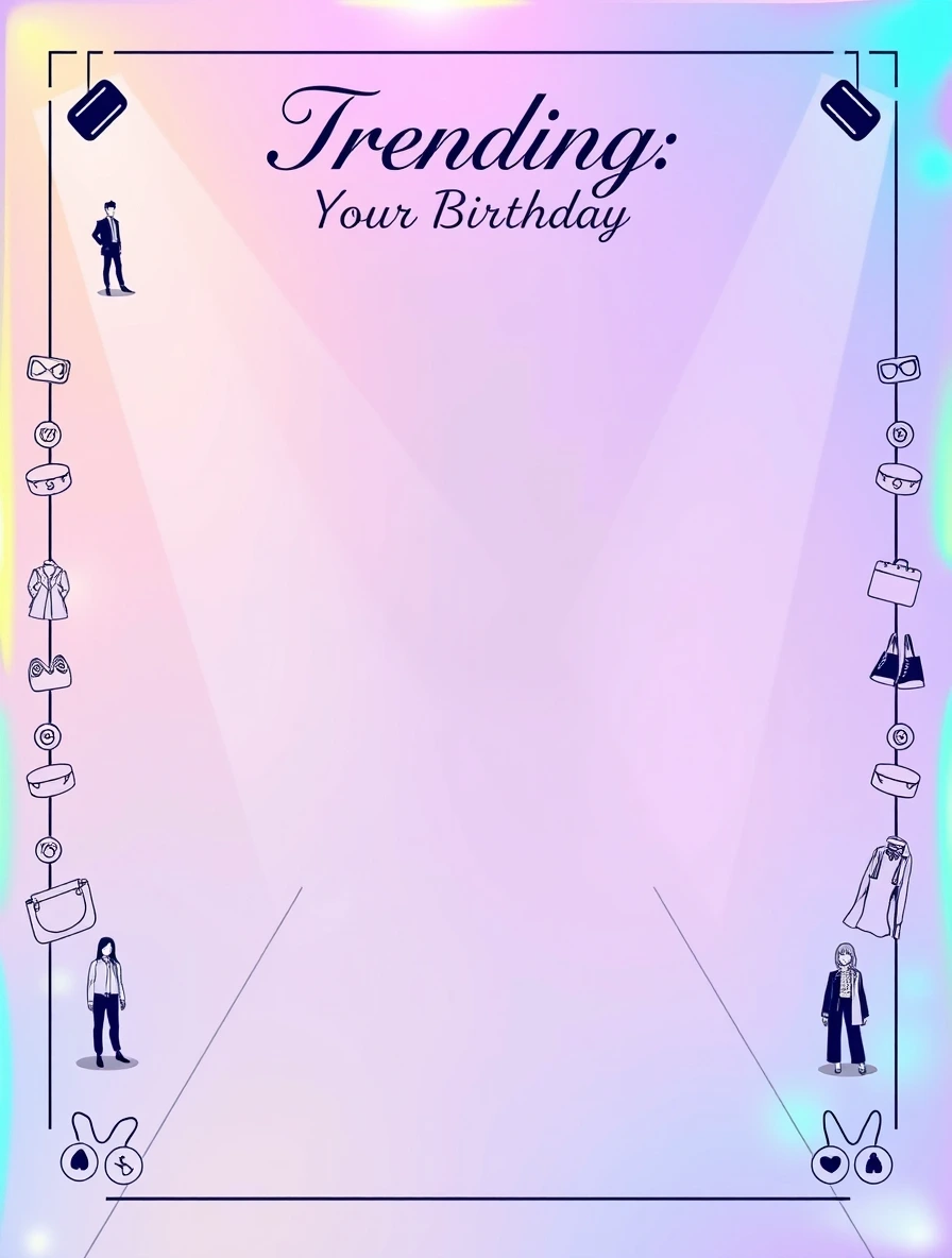 Fashion Spotlight Birthday Note — Birthday Letter template