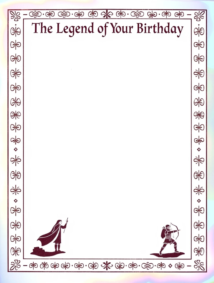 Legend Of Your Birthday Scroll — Birthday Letter template