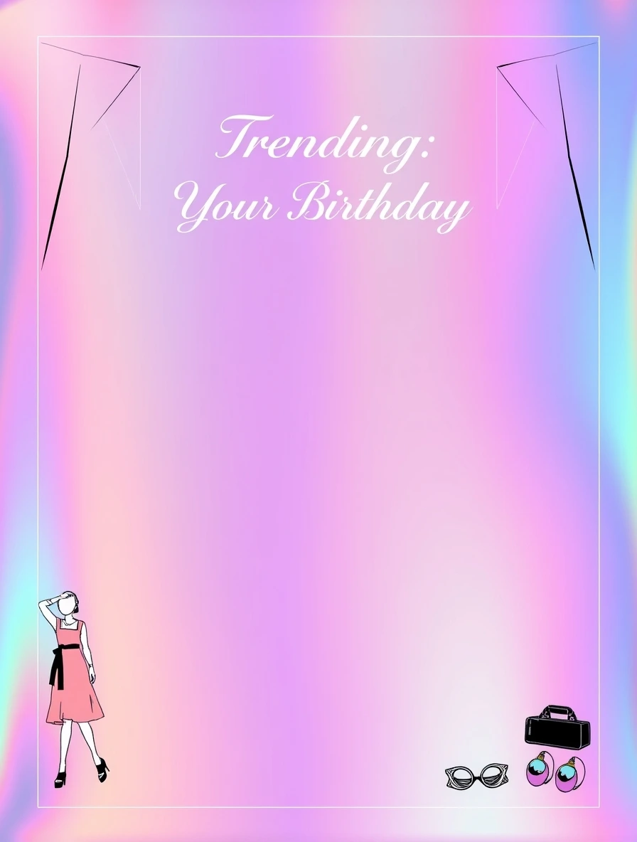 Trending Fashion Birthday Message — Birthday Letter template
